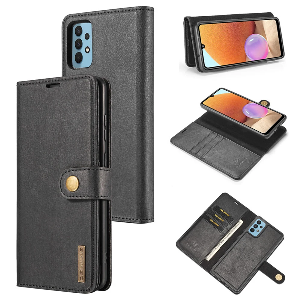 

Detachable Magnetic Wallet Holder Case for Samsung Galaxy M32 5G Flip Leather Case for Galaxy M32 Shell M 32 SM-M326 M325 Funda