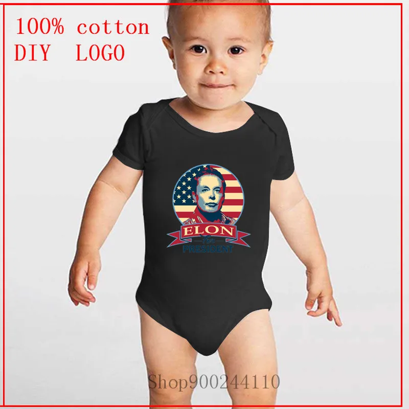 

2020 new Elon Musk printed Baby Bodysuits Fashion Newborn Kids Baby Infant Bodysuit Solid Cotton Bebe Body Tops Baby Clothing
