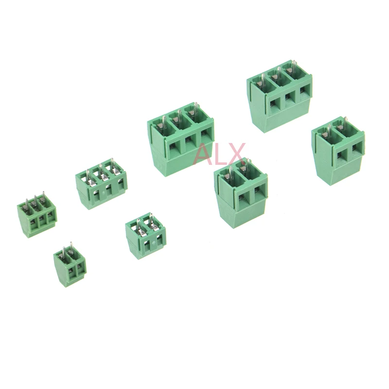 10 шт. KF120/KF128 2 54/3 81/5 0/5 08 шаг 2P/3P Прямой штырь pcb винтовой клеммный блок коннектор 2PIN