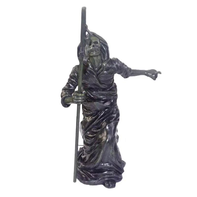 

Halloween Ghost Sculpture Skeleton Guardian Statue Halloween Garden Resin Ornaments For Haunted House Halloween Decoration