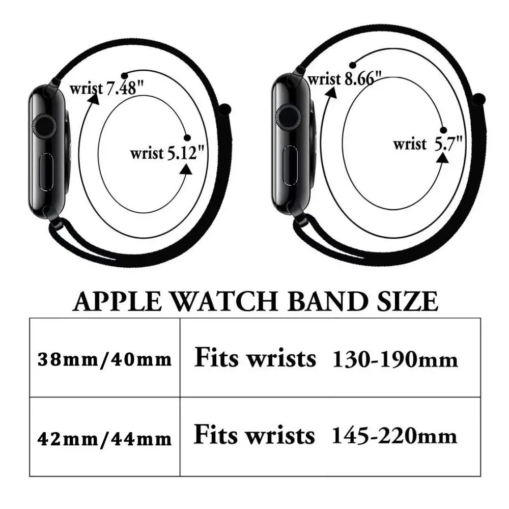 Joyozy для Apple watch Band нейлоновая Спортивная петля IWatch Series4 3 2 1 цветная Классическая