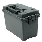 Портативный пластиковый ящик для хранения боеприпасов в Военном Стиле, легкий влагостойкий сухой контейнер для инструментов