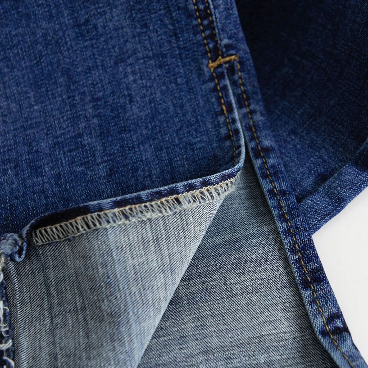 

Pirate Hippie Embroideried Deep Blue Classic Jeans Woman Summer High Waist Beading Split Cotton Trousers Casual Vintage Pants