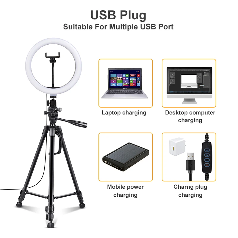 Штатив тренога для фотосъемки 10 дюймов два цвета|Фотографическое освещение| |