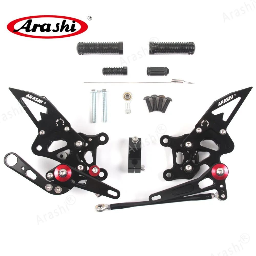 Arashi 1 Набор ЧПУ Регулируемые подножки для APRILIA RSV4 R 2009 2010 2011 2012 подножки Rider Rearset подножки RSV4
