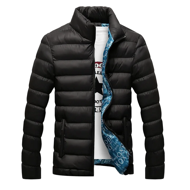 

FTLZZ Новый осень-зима куртки парка для мужчин теплая верхняя одежда повседневные облегающие мужские куртки ветровки стеганые куртки для муж...