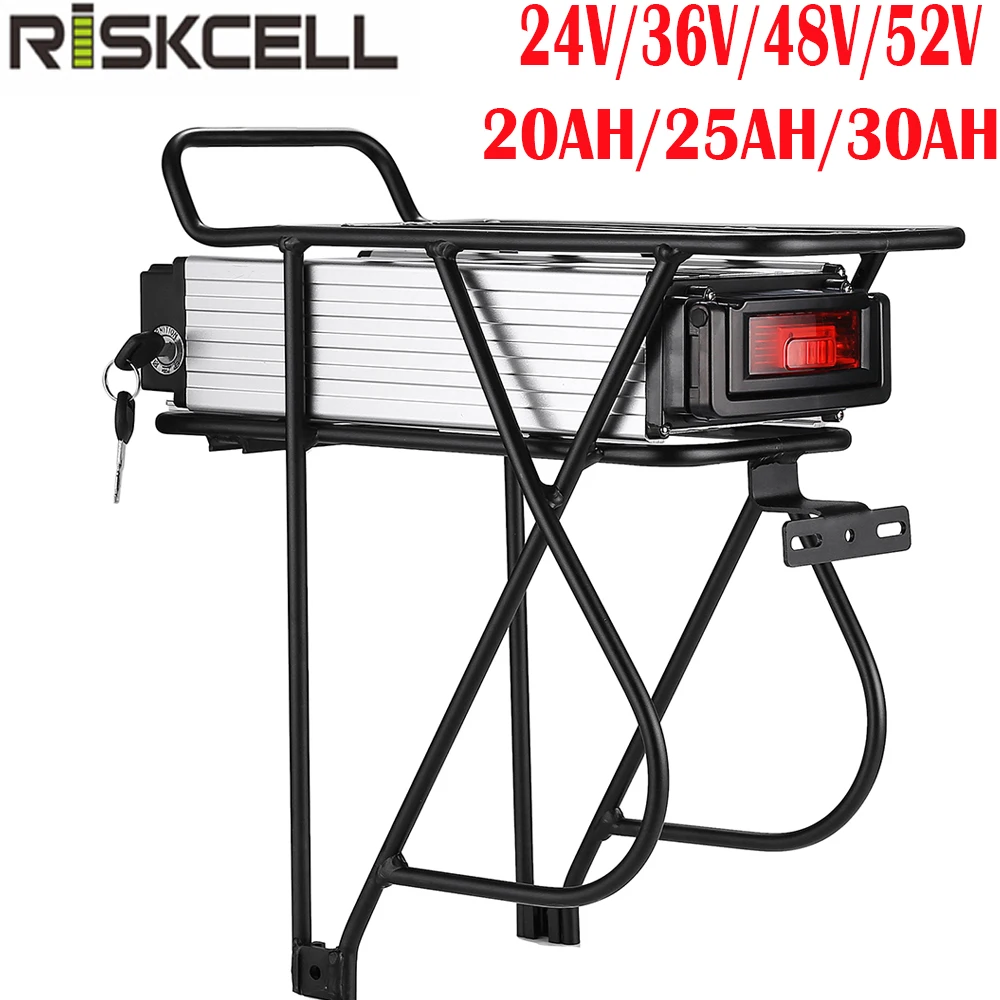 Аккумуляторы для электрических велосипедов 36V 48V 52V 20AH 25AH 30ah задний Аккумулятор 48v