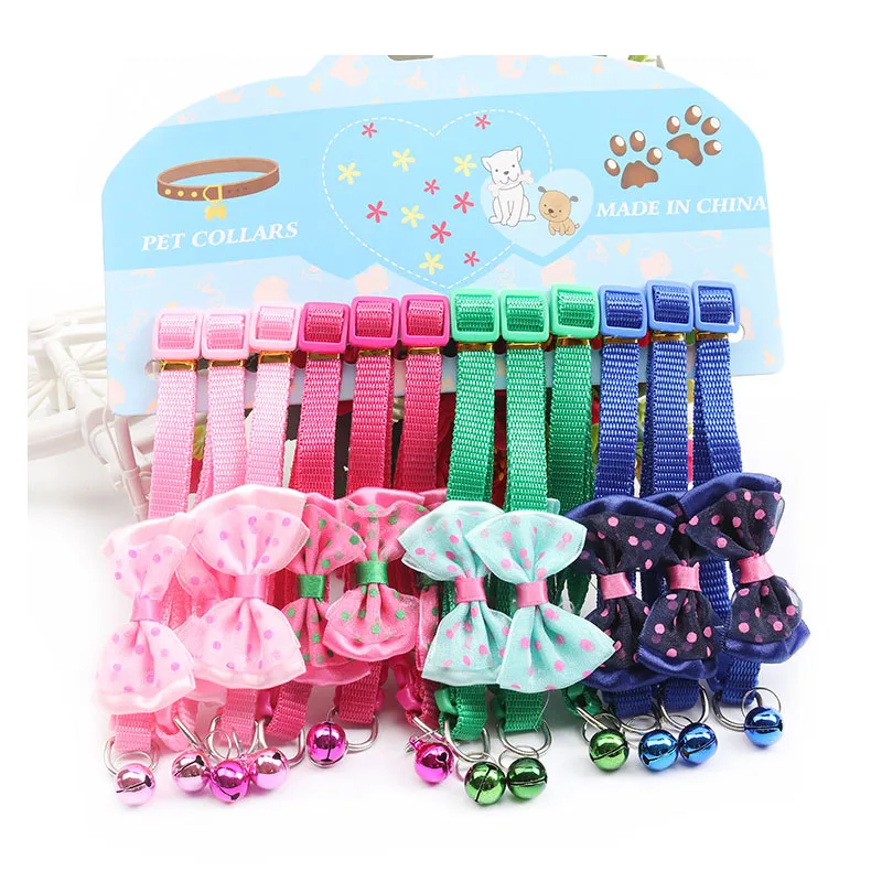 

12 шт., регулируемый нейлоновый ошейник для собак