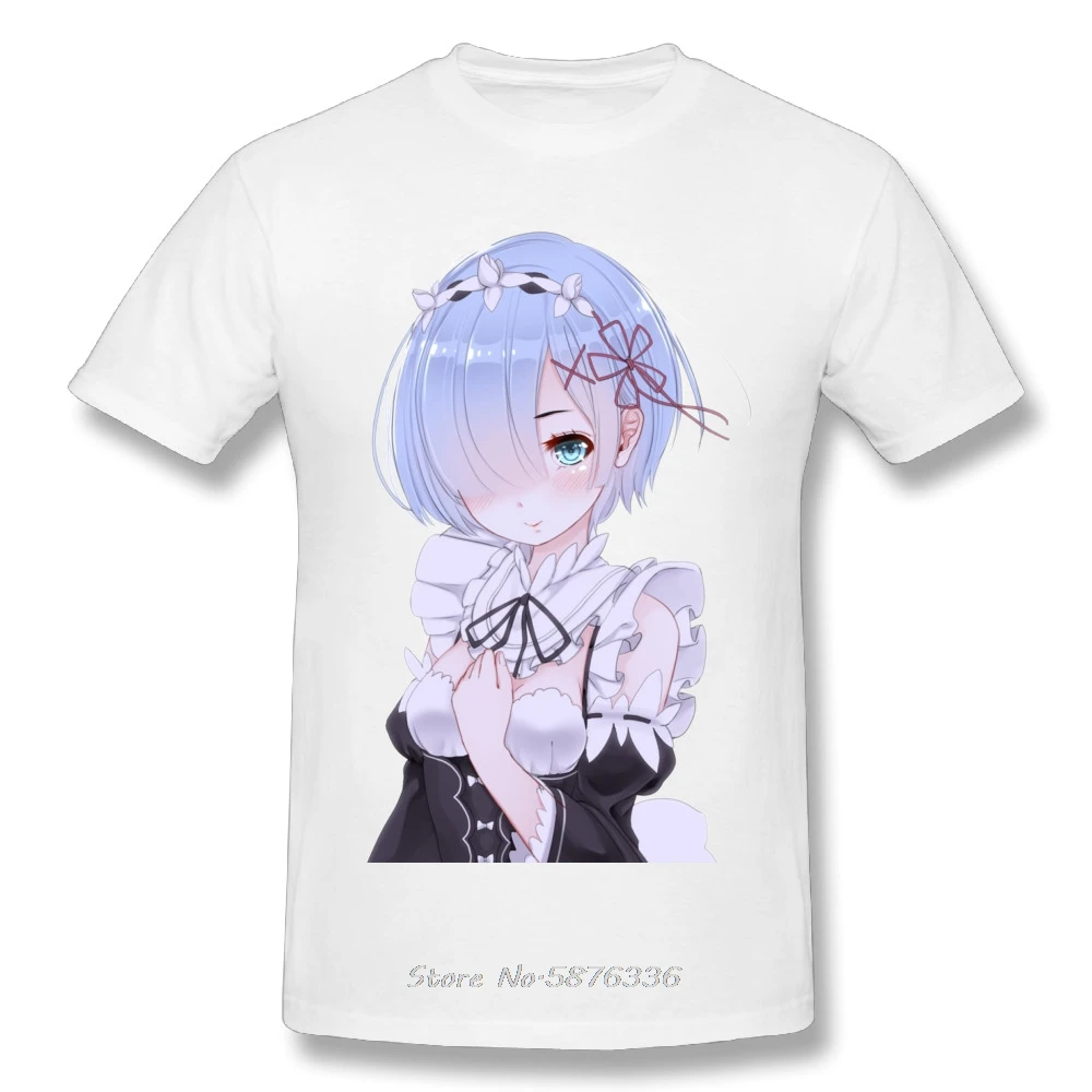 Футболка мужская повседневная с надписью Rem Re Zero воздухопроницаемая хлопковая