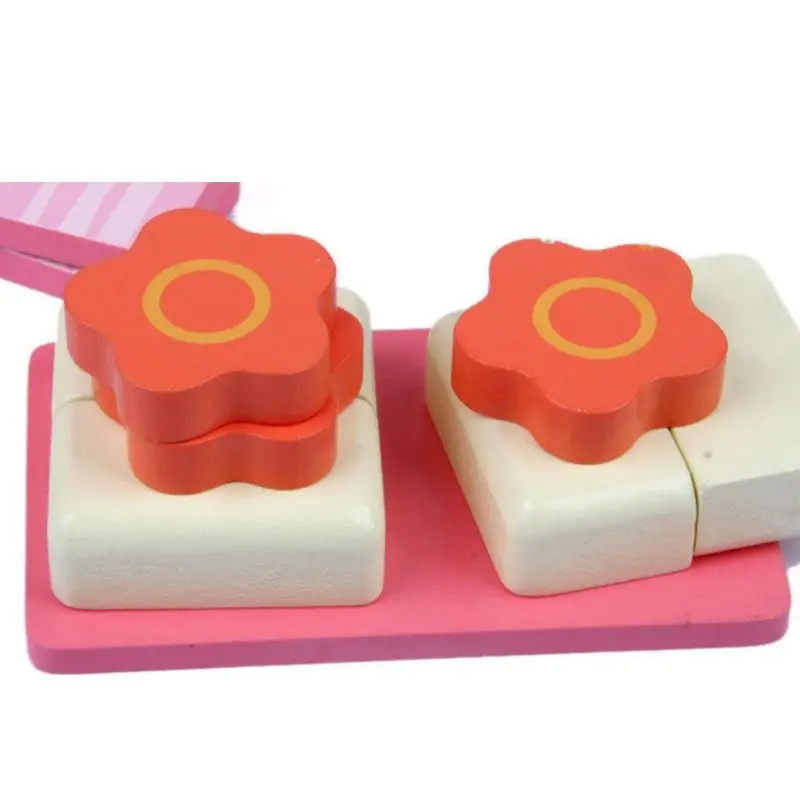 

G2AD 1Set Wooden Kitchen Tableware Tools Toy Play House Hot Pot Vegetable Toys for Christmas Birthday Party Gifts