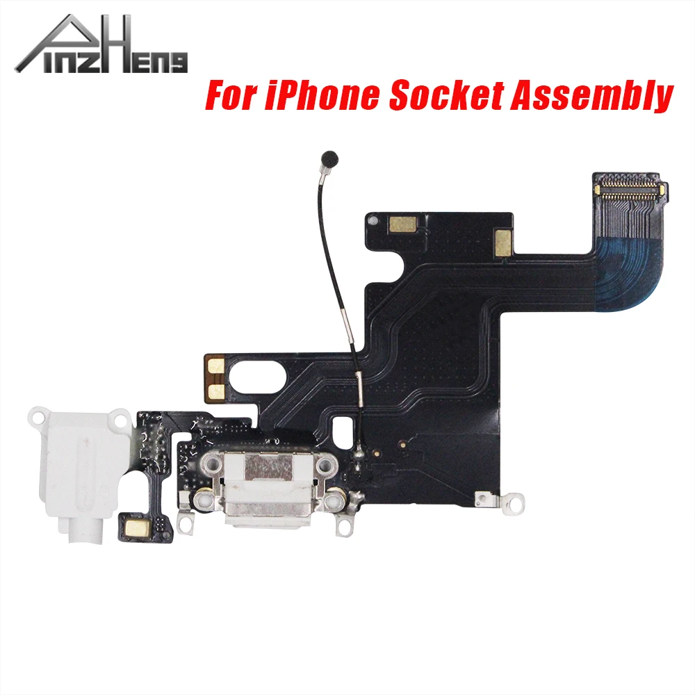 

PINZHENG зарядный гибкий кабель для iPhone 7, 8, 6S, 6 Plus, USB зарядное устройство, порт, док-разъем с микрофоном, гибкий кабель, разъем в сборе