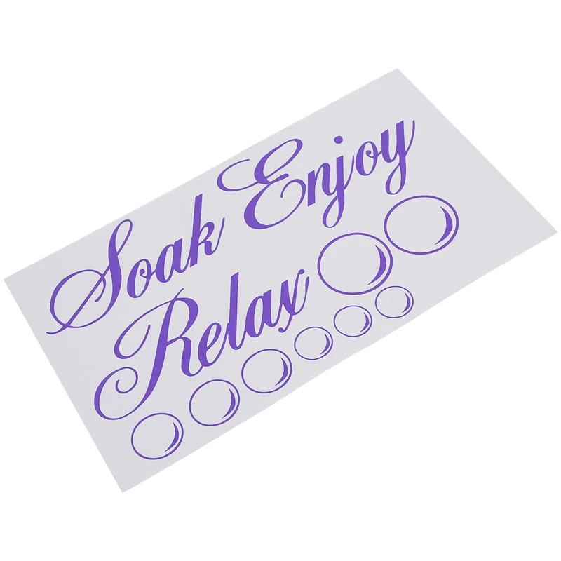 Замачивание Расслабление Наслаждайтесь ванной стены искусства стикер ПВХ