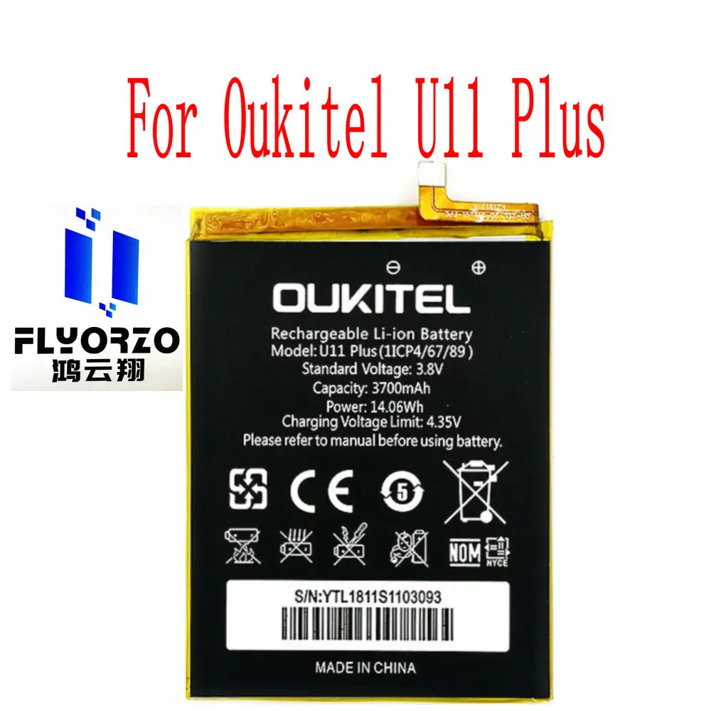 

Brand new original 3700mAh U11 Plus Battery For Oukitel U11 Plus Mobile Phone