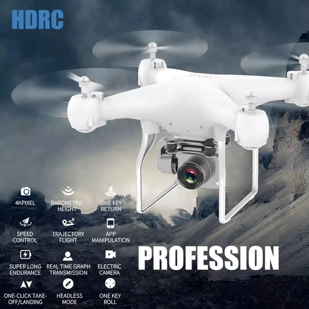 

RC 4k H12 Camera Wide-Lngle Aerial Photography Quadrocopter FPV UAV Wifi Ultra-Long Life Helicopter Drone Remote Control Toy