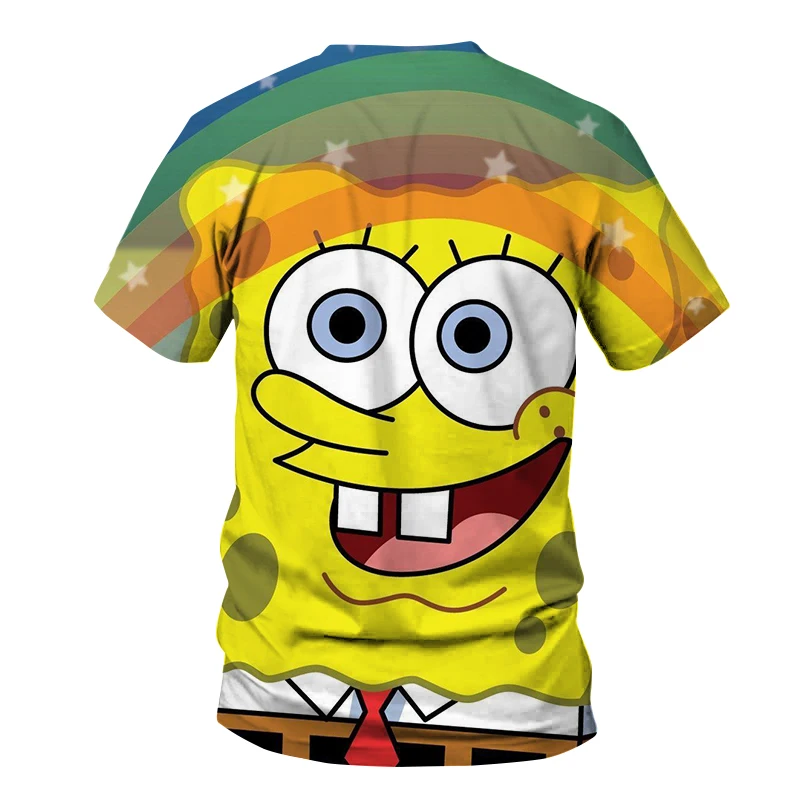 

Футболка губчатая для мужчин и женщин, модная семейная одежда с 3D принтом, спортивная одежда, мультяшный рисунок, свободная одежда для мужчи...