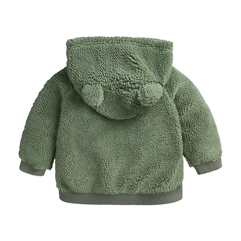 

boys jacket Newborn Baby Boys Girl Cartoon Bear Letter Long Sleeve Warm Hooded Coat Snowsuit #4AA02