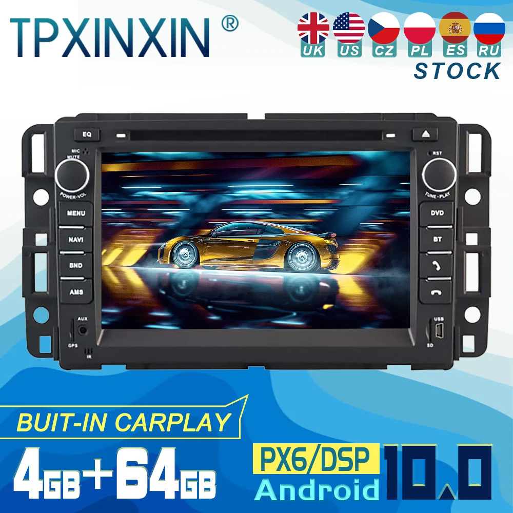 

For Hummer H2 2008-2011 Android 10 Carplay Radio Player Car GPS Navigation Head Unit Car Stereo CD DVD WIFI DSP BT