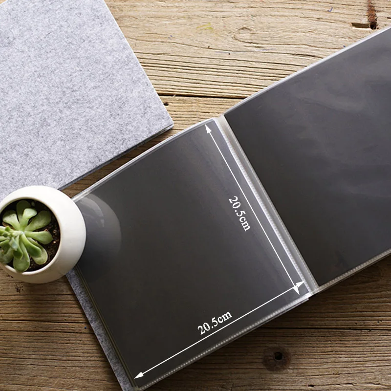 

Альбом для скрапбукинга на 24 листа, ПП сумка, плюшевая Обложка «сделай сам» для фотоальбома, свадебной бумаги, спирального переплетения, выс...