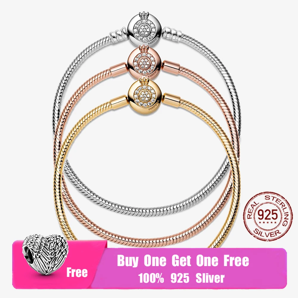 

Женский браслет-цепочка со змеиным плетением, из серебра 925 пробы