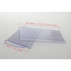 1086 см x 4 см, прозрачный пластиковый бирка для ценников, значок, ярлык, держатель с зажимом для супермаркета, магазина, деревянная стеклянная полка, фитинг, 50 шт.