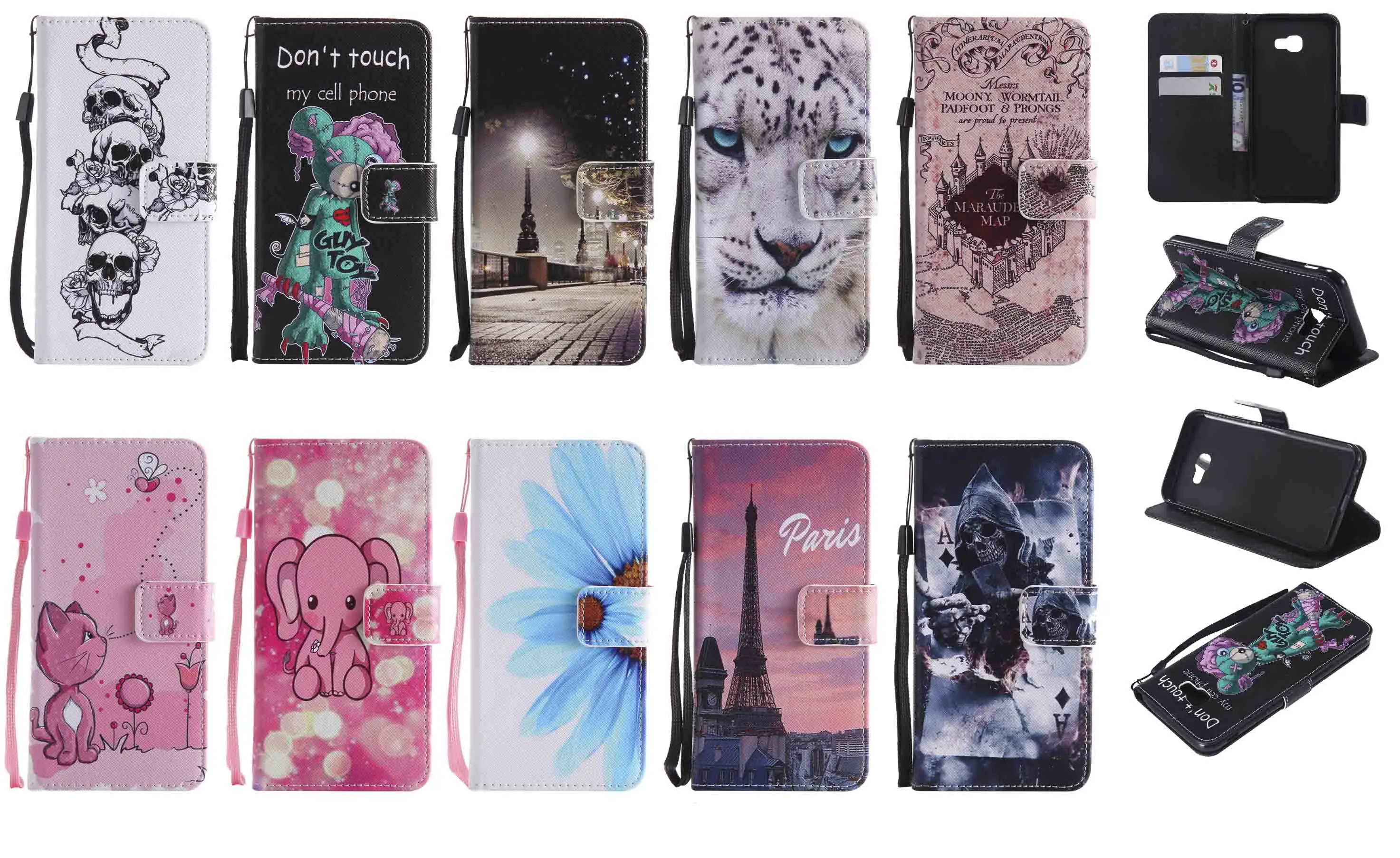 Разноцветный чехол-портмоне с откидной крышкой чехол из искусственной кожи для