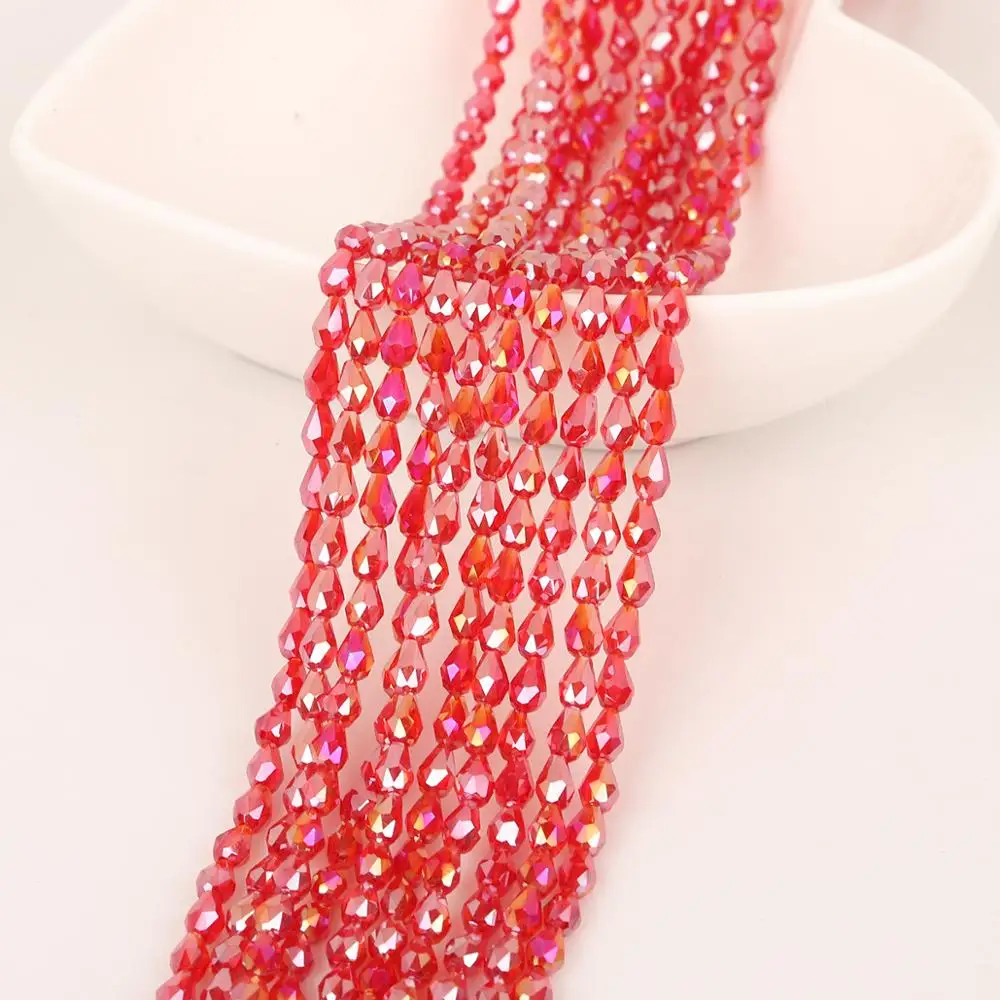 60 шт./нить бусины из хрустального стекла 4 Х6 мм | Украшения и аксессуары