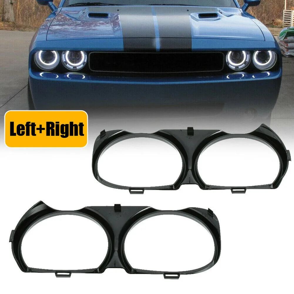 

For Dodge Challenger Front Headlight Bezel Set LH LF RH RF Set Brand New