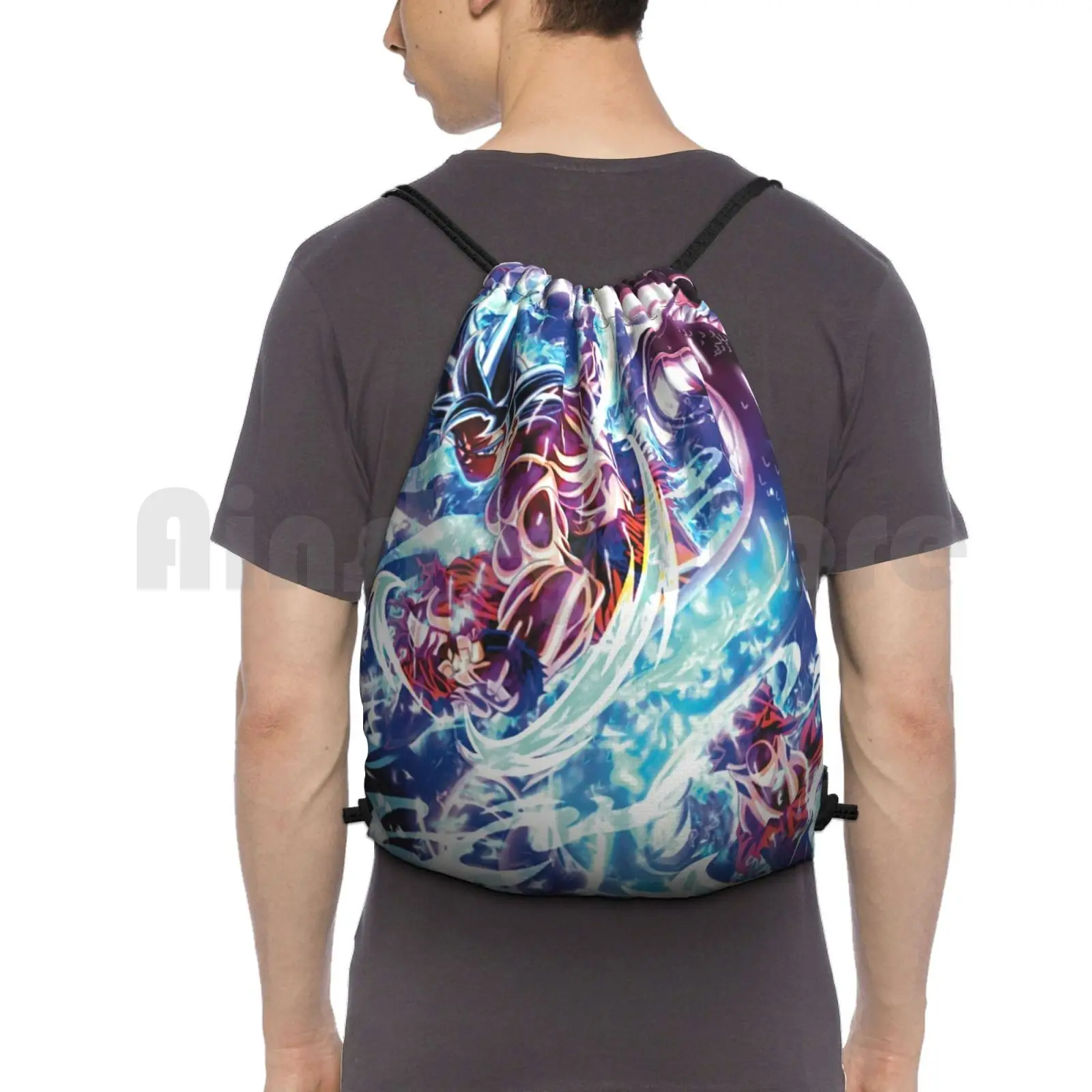 

Ultra Instinct Power-Ultra Instinct Full Power-Limit Breaker Backpack Drawstring Bag Riding Climbing Gym Bag Anime Anime