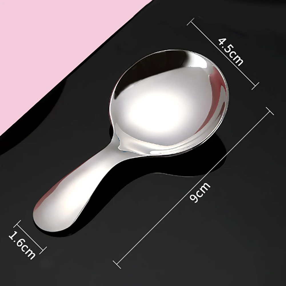 1 шт. Нержавеющая сталь короткая ручка ложка для мороженого сахара соль специи