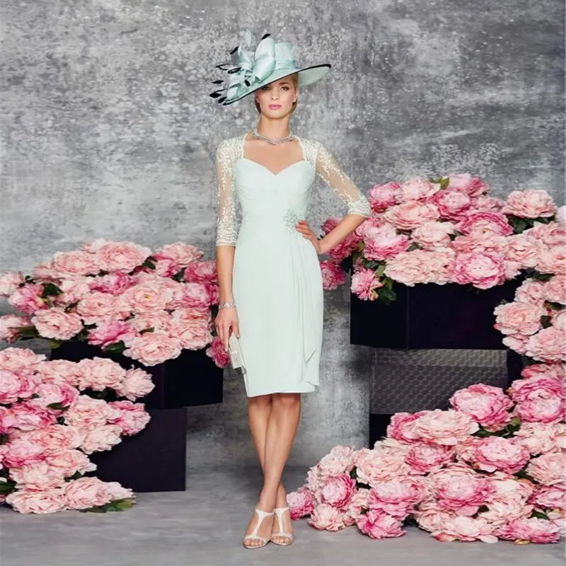 Дешевые Мать невесты платья с аппликацией кружева летом мать новобрачных