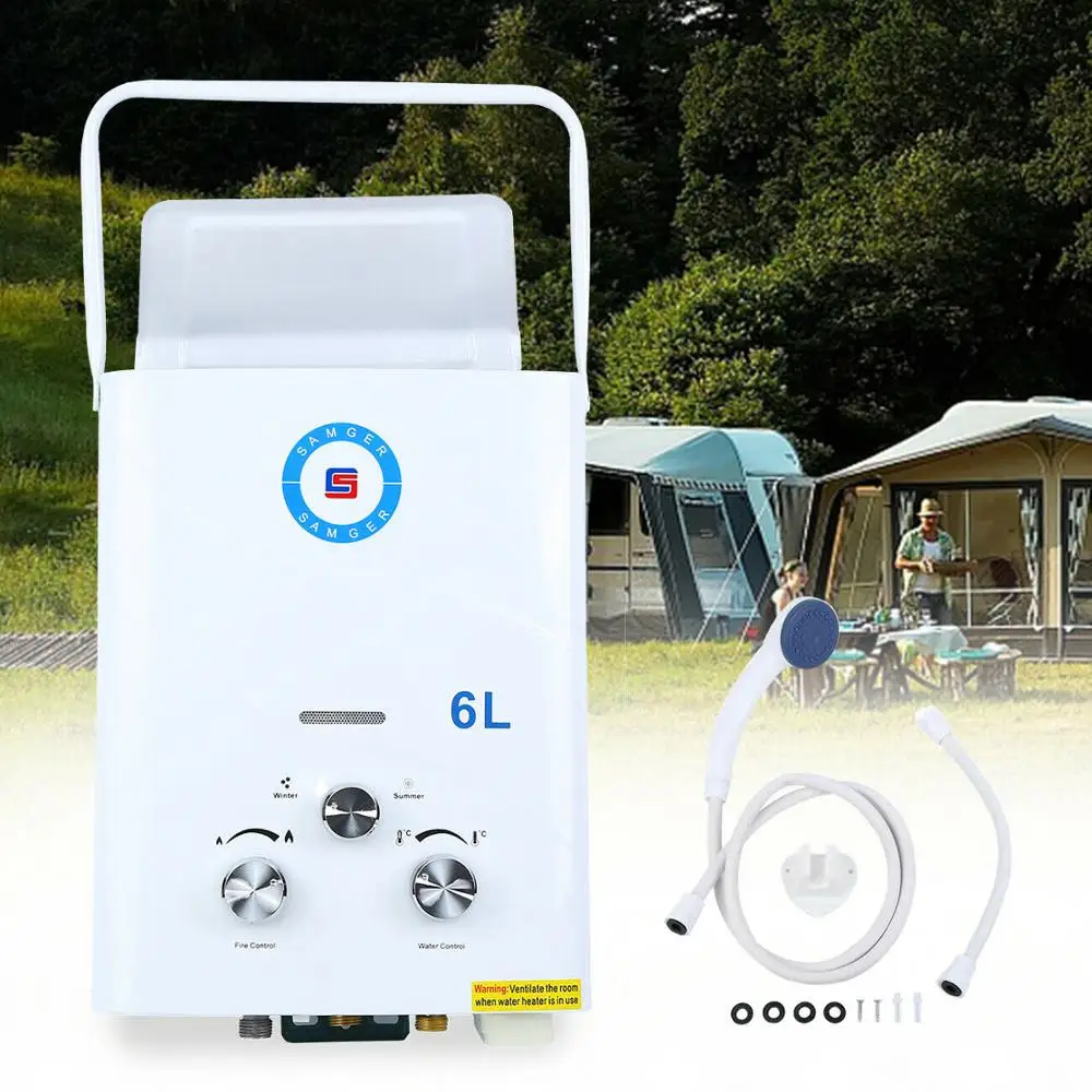 Газовый водонагреватель Honhill 6 л из нержавеющей стали с функциями мгновенный