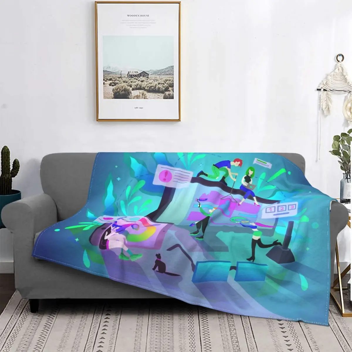 

Игровые одеяла, флисовые весенне-осенние многофункциональные теплые одеяла с ручкой геймпада для дивана, путешествий, плюшевое тонкое одея...