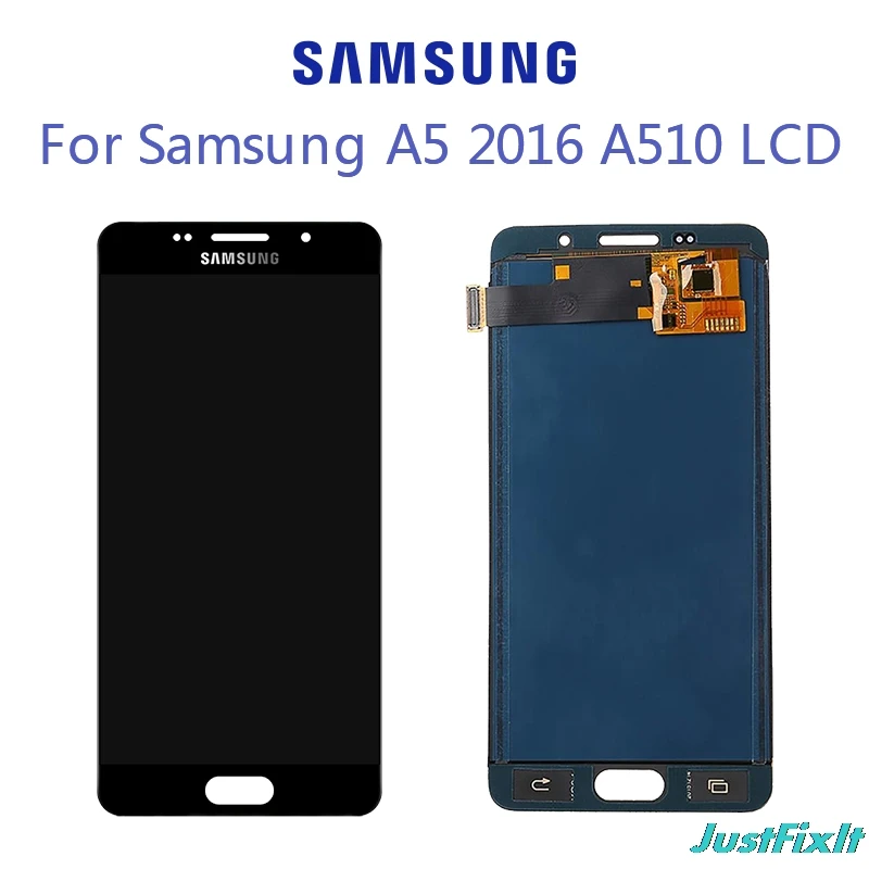 Супер Amoled ЖК-дисплей для samsung Galaxy A5 A510F A510F/DS A510M A510M/DS A510FD A510Y кодирующий преобразователь сенсорного экрана в сборе