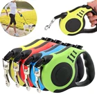 Автоматический гибкий поводок для собак 35 м, Выдвижной Поводок для кошек, мелких и средних питомцев