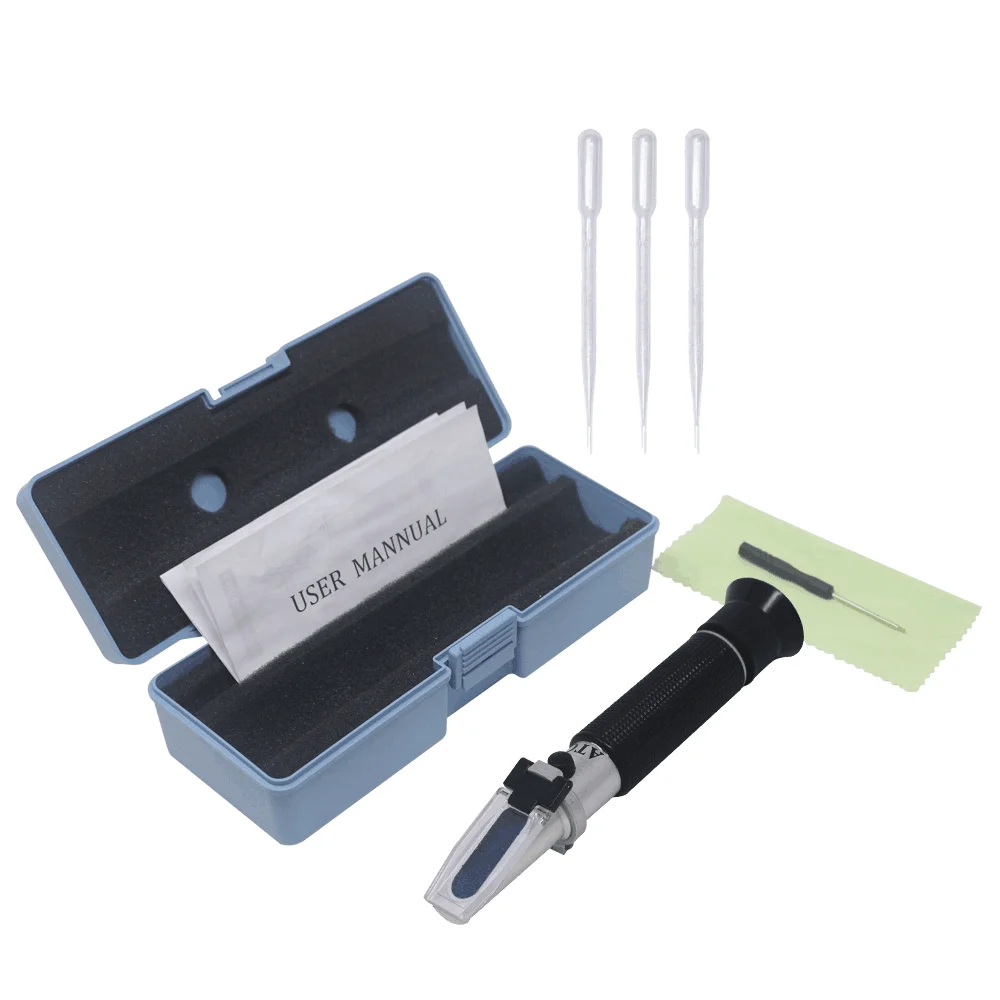 Ручной спиртовой рефрактометр 0 80% ATC тестер для спирта спиртометр содержания