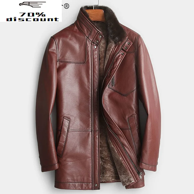 cowhide leather jacket mens