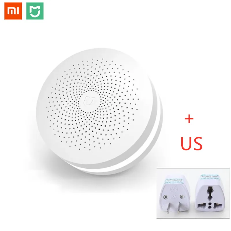 Add US Adapter Популярный Xiaomi mi шлюз умный пульт дистанционного управления центр умный дом Комплект 2 WiFi приложение управление радио Yi Camer 16 mi llion RGB светильник - Цвет: Add US Adapter