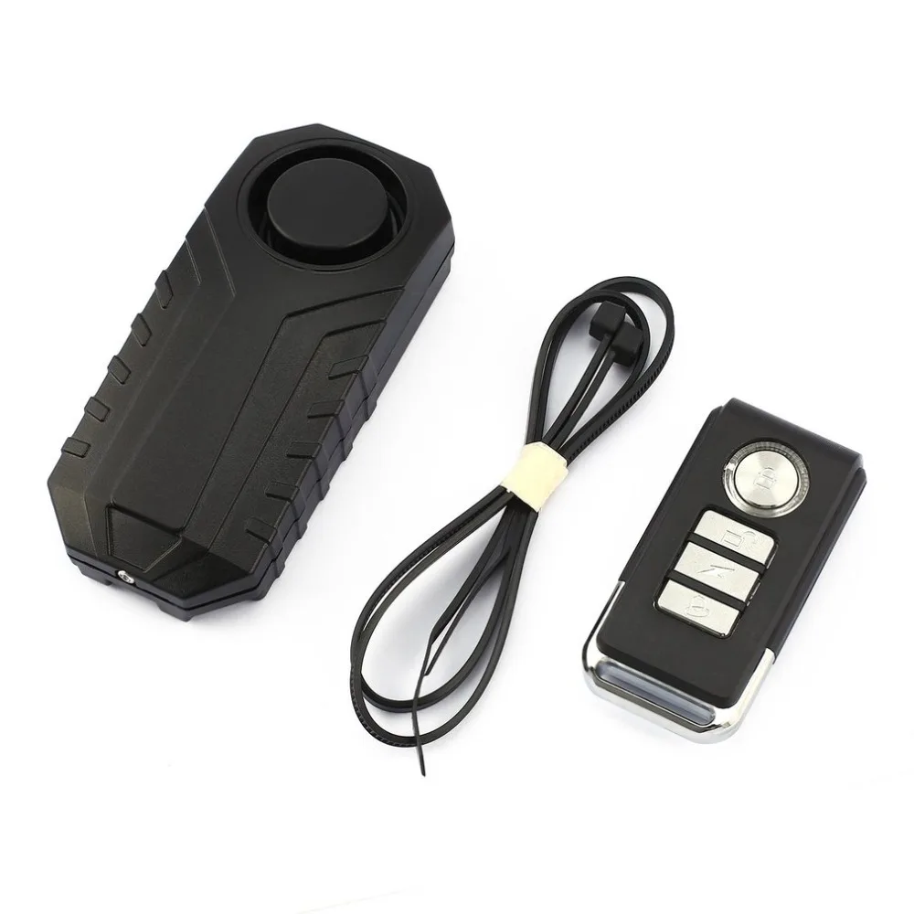 

113dB Loud Wireless Bicycle Anti-theft Alarm Waterproof Door/ Window Vibration Alarm Intelligent Remote Control Alarm Sensor