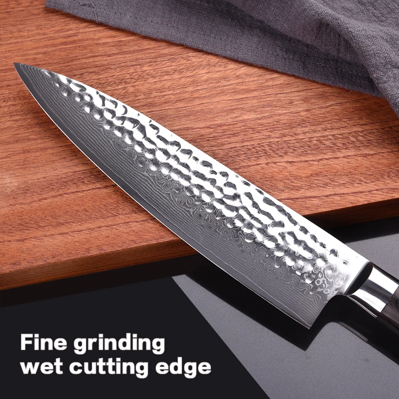 Нож шеф-повара кухонные ножи из дамасской стали 8 дюймов VG10 нож для резки мяса