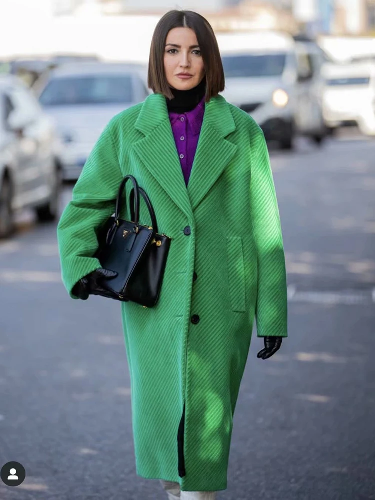 

Длинное вельветовое пальто HWLZLTZHT на осень и зиму, однобортный плотный Теплый Женский тренчкот, Женская ветровка, Женское пальто