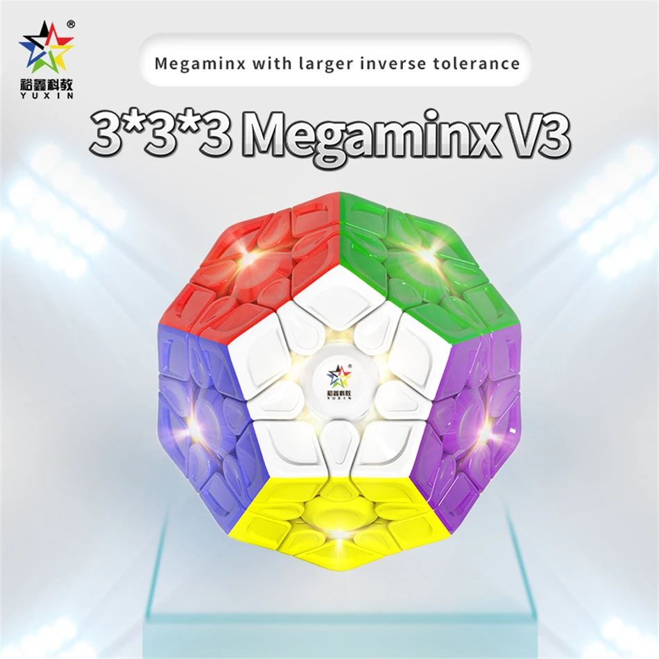 Волшебные кубики Neo Yuxin Zhisheng 3x3 Megaminx V3 магнитные Megaminxeds кубик рубик Witn с большей