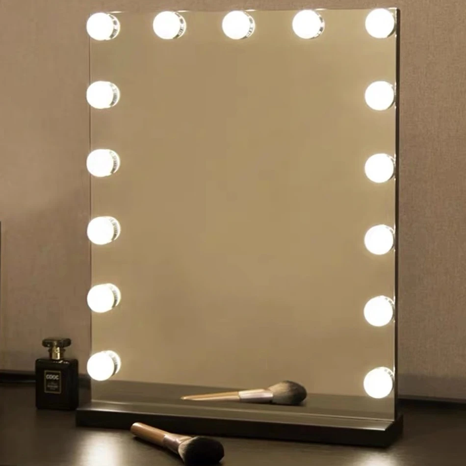 USB LED 5V Makeup Mirror Light Bulb Hollywood Vanity Lights Stepless Dimmable Wall Lamp5 10Bulbs Kit for Dressing Table | Лампы и