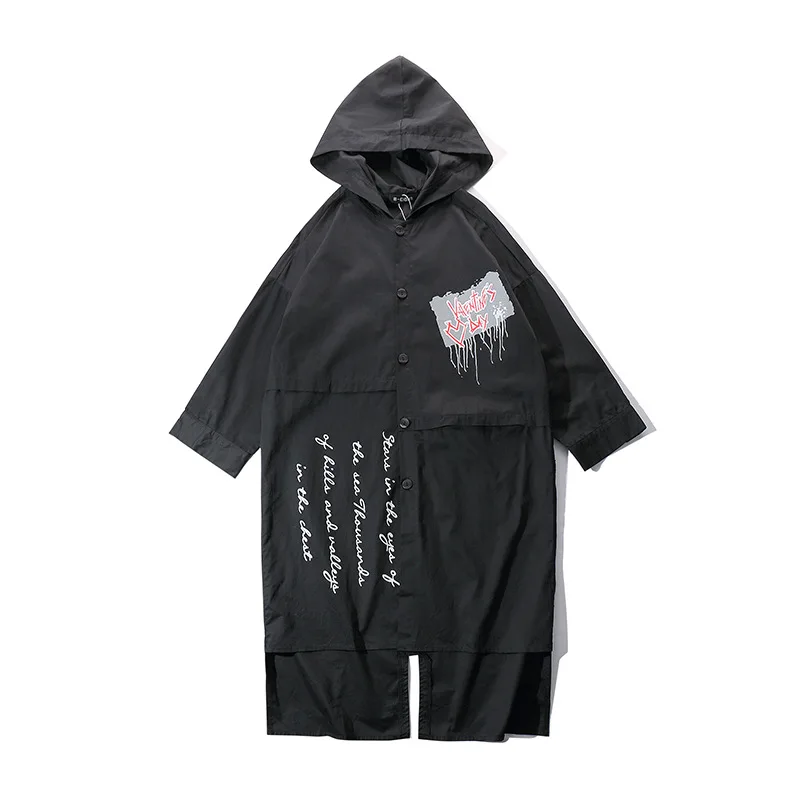 Мужские летние куртки уличная одежда в стиле хип-хоп с буквенным принтом тонкая