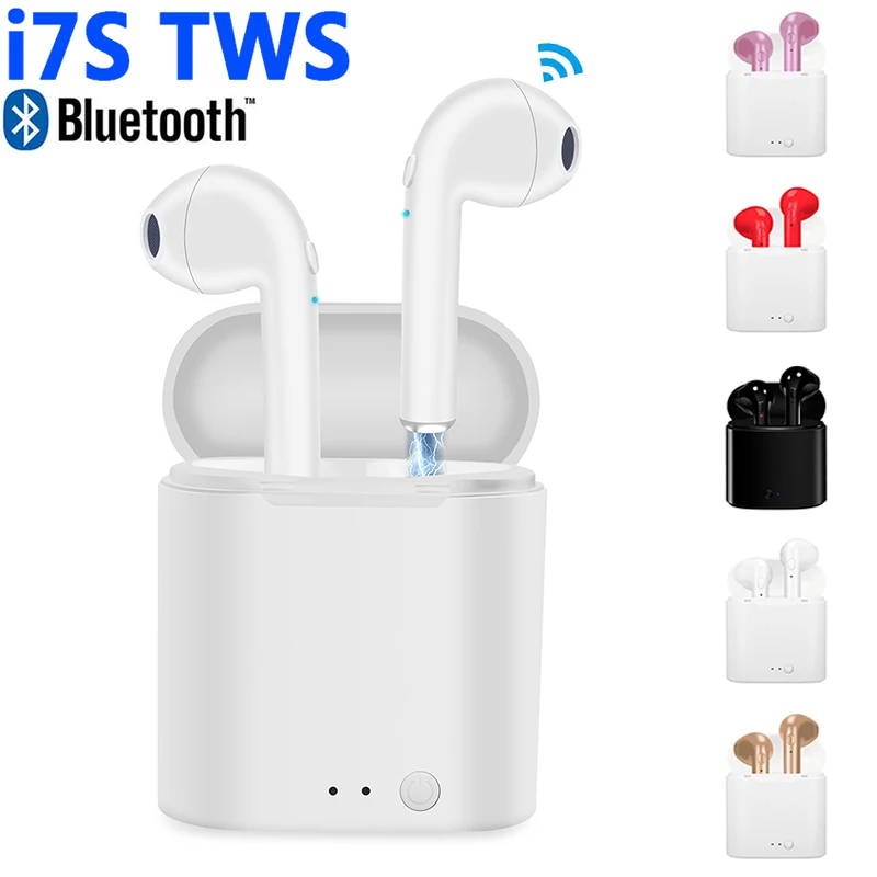 I7s Tws Bluetooth наушники Телефон Bluetooth беспроводная гарнитура Мини наушники с зарядным устройством наушники для IOS Android DMM