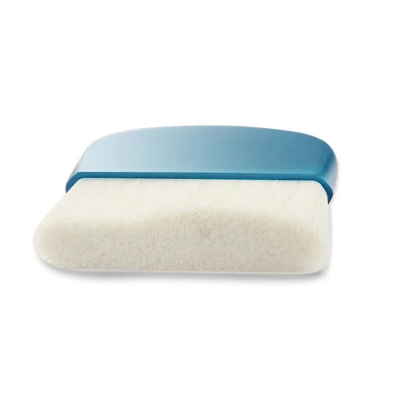 1 шт. Кисть для макияжа с плоской головкой из козьей шерсти портативная кисть