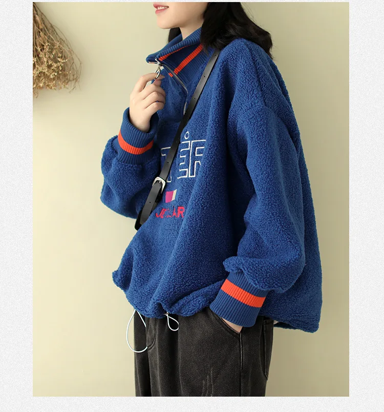 Werainyee осень зима толстовки женские Водолазка свободные пуловеры Топы 2019 новые