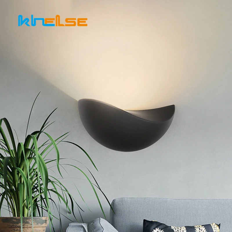 Современная уличная светодиодная полукруглая настенная лампа бра для спальни