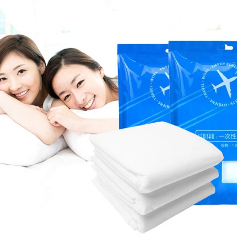 Одноразовые нетканые простыни портативные для путешествий и отелей одноразовая