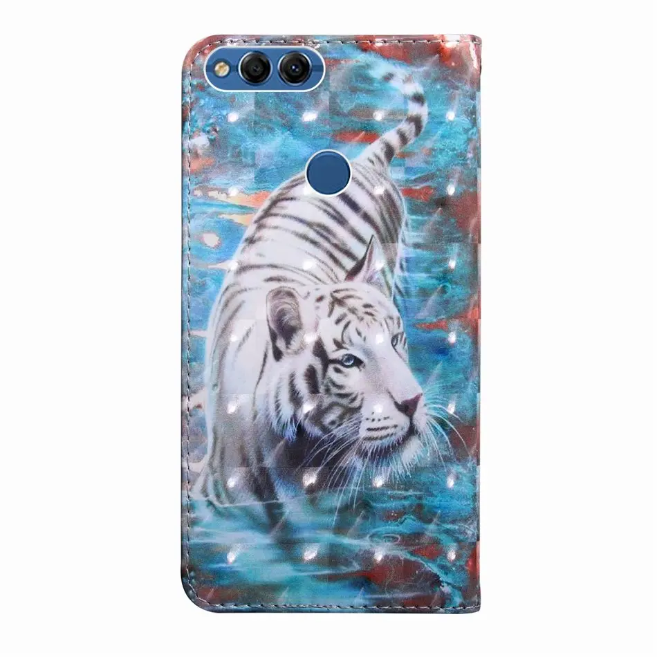 Кожаный чехол с совой пандой для huawei P Smart Y6 Y3 Y7 Pro Y5 Prime Honor 7X8X9 Lite 10 V10 Play Patten Capa DP29G