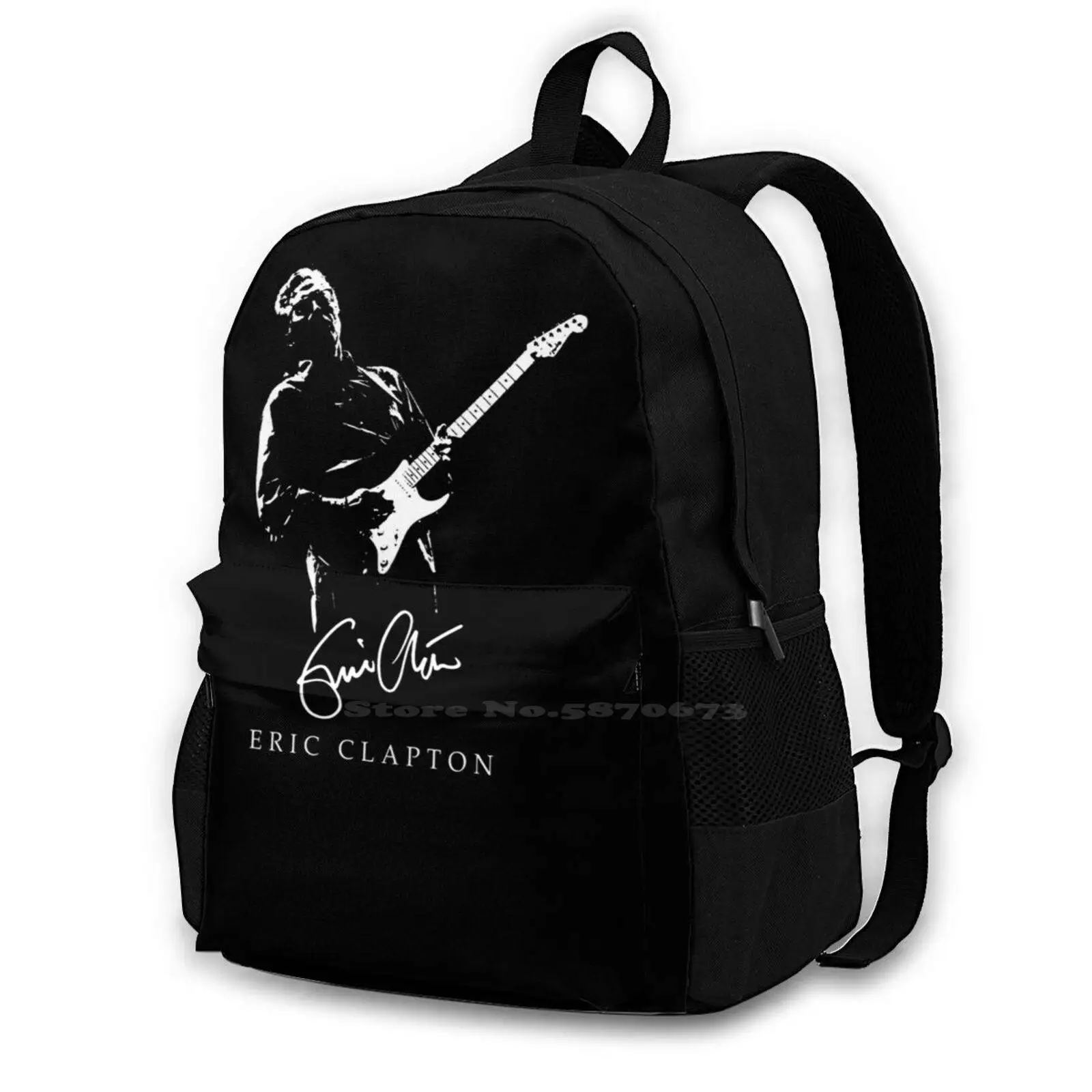 

Eric Clapton Rock Blues Music Stratocaster New Arrivals Unisex Bags Casual bag Backpack Eric Clapton Blues Music Stratocaster